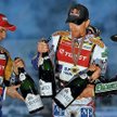 Na podium (od lewej): Tomasz Gollob, Jason Crump i Emil Sajfutdinow