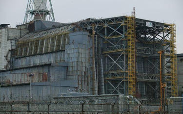 Sarkofag nad reaktorem elektrowni w Czarnobylu