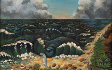 Teofil Ociepka "Gra morskich fal",1951, kolekcja prywatna