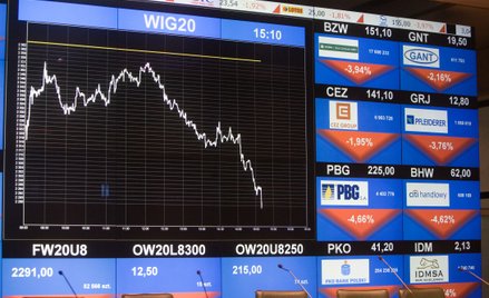 Byki przyjęły mocne ciosy GPW. Indeksy wyraźnie w dół