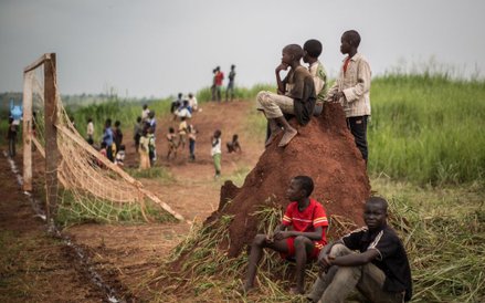 20 czerwca 2015, Demokratyczna Republika Kongo. Dzieci uchodźców z Republiki Środkowoafrykańskiej og