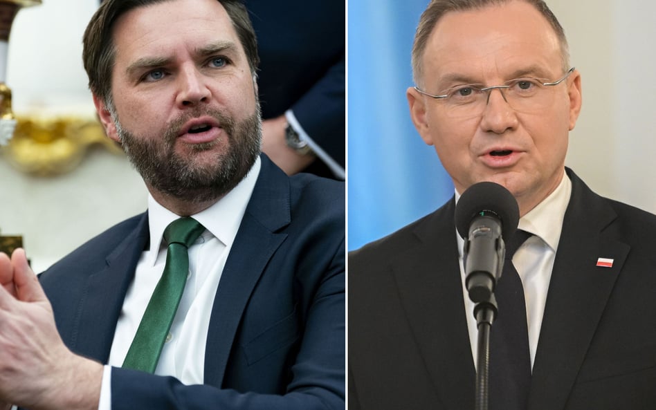 J.D. Vance i Andrzej Duda