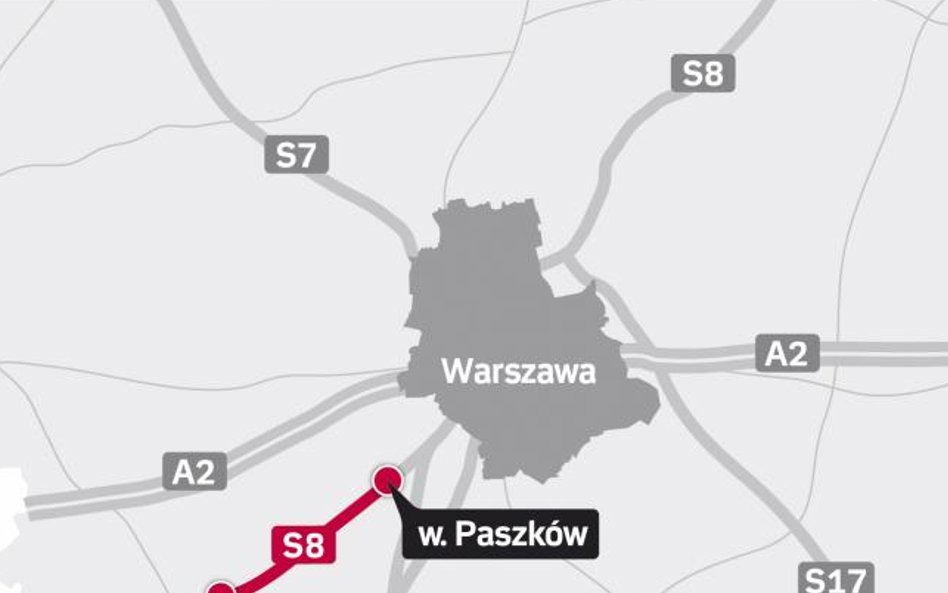 Dokończenie budowy S8 usprawni skomunikowanie Warszawy z Katowicami i Wrocławiem