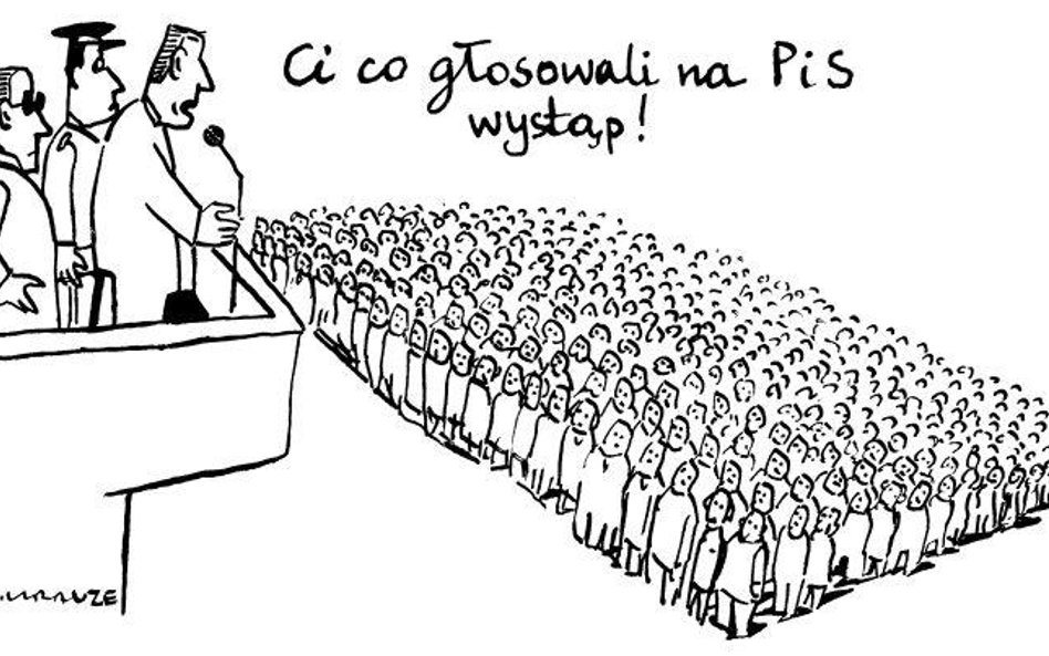 Komentarz rysunkowy. Ci co głosowali na PiS