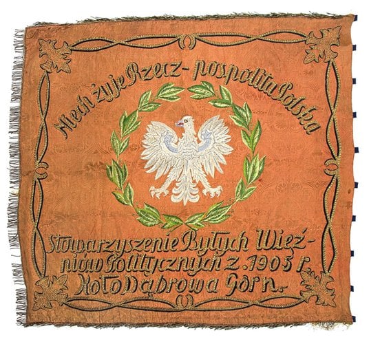 Sztandar Stowarzyszenia Byłych Więźniów Politycznych z 1905 r. (Koło Dąbrowa Górnicza)