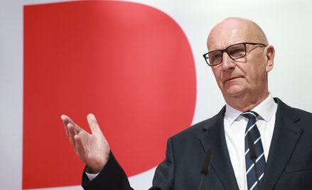 Główny kandydat Socjaldemokratycznej Partii (SPD) i premier Brandenburgii Dietmar Woidke