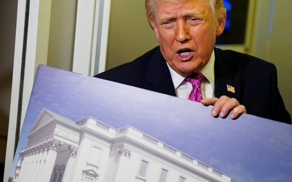 Prezydent USA Donald Trump pokazał wizualizacje sali balowej budowanej w Białym Domu.