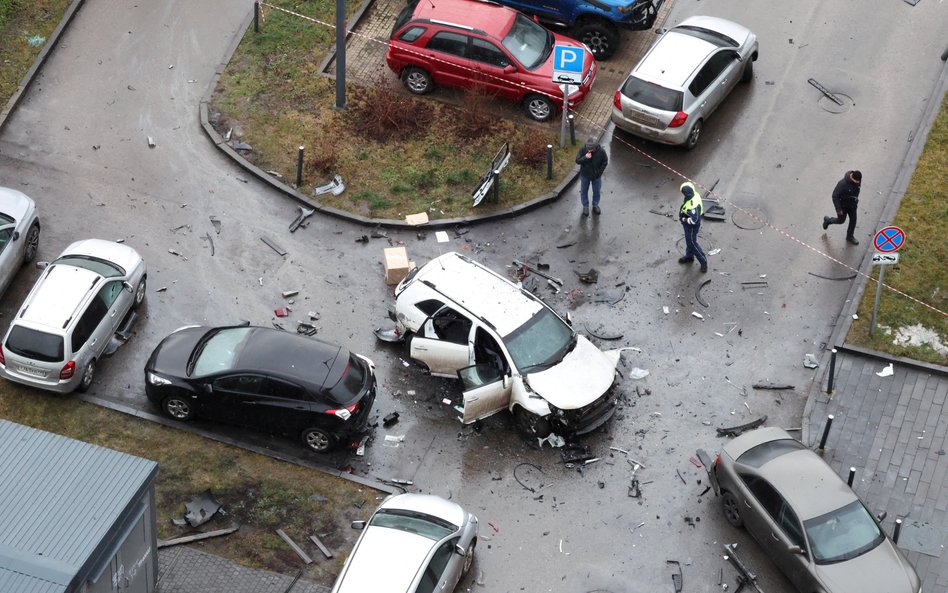 Miejsce zamachu na rosyjskiego generała w Moskwie