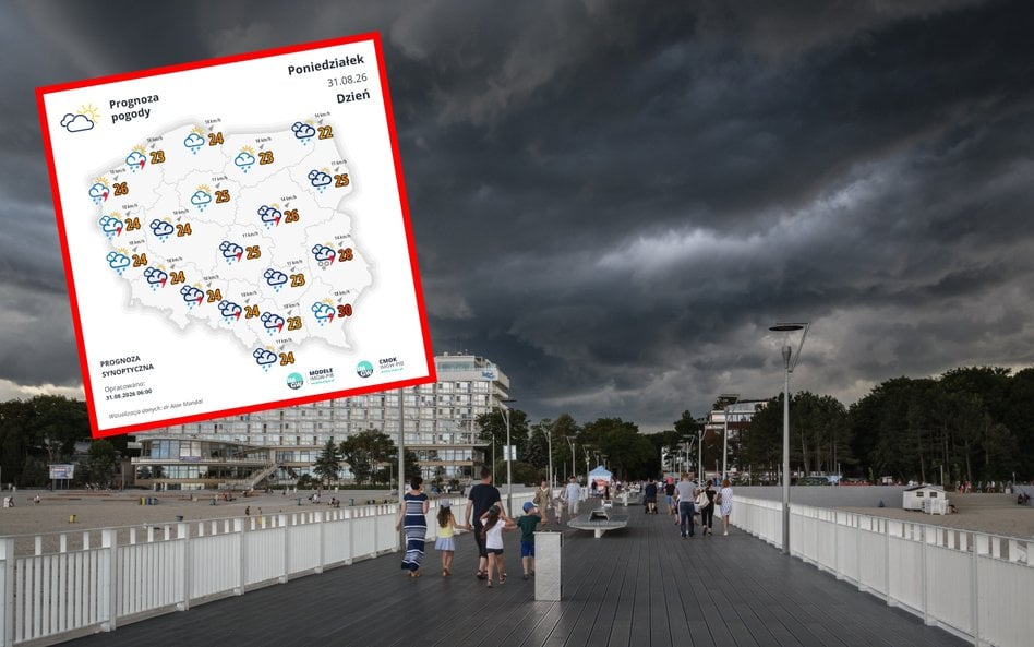 Nad Polskę nadciągają deszcze i burze z gradem