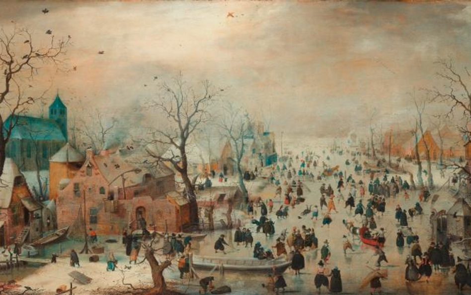 Hendrick Avercamp, Winterlandschap met schaatsers. Circa 1608 Rijksmuseum Amsterdam