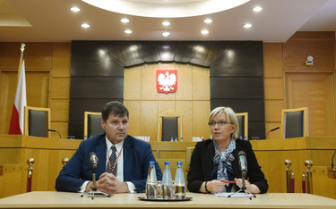 Prezes Trybunału Konstytucyjnego Julia Przyłębska oraz sędzia TK Mariusz Muszyński