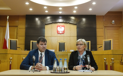 Prezes Trybunału Konstytucyjnego Julia Przyłębska oraz sędzia TK Mariusz Muszyński