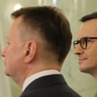 Były minister obrony narodowej Mariusz Błaszczak i były premier Mateusz Morawiecki