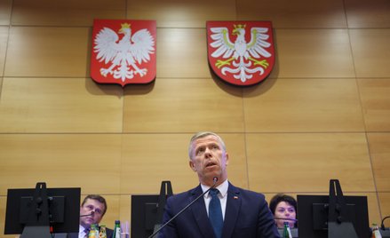 Piotr Ćwik podczas sesji sejmiku województwa małopolskiego