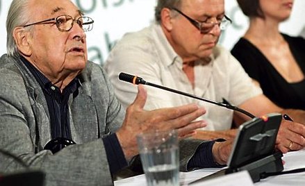 Andrzej Wajda i Wojciech Marczewski na festiwalu