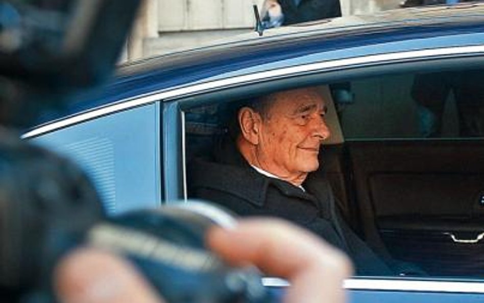 Były prezydent Francji Jacques Chirac nie pojawił się w sądzie, choć był wczoraj w Paryżu