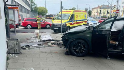 Kierowca próbował uniknąć zderzenia z innym pojazdem