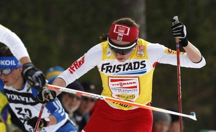 Justyna Kowalczyk na zaciągniętym hamulcu