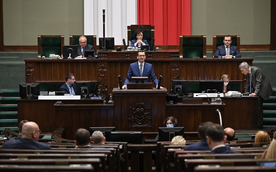 Premier Morawiecki wnioskuje o wotum zaufania dla rządu PiS