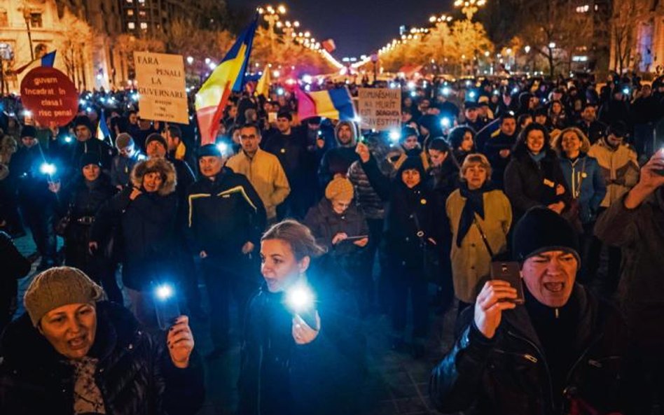 Przez Bukareszt niedawno przetaczały się wielkie protesty wymierzone w rząd.