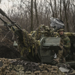 Ukraińskie stanowisko obrony przeciwlotniczej w pobliżu Bachmutu