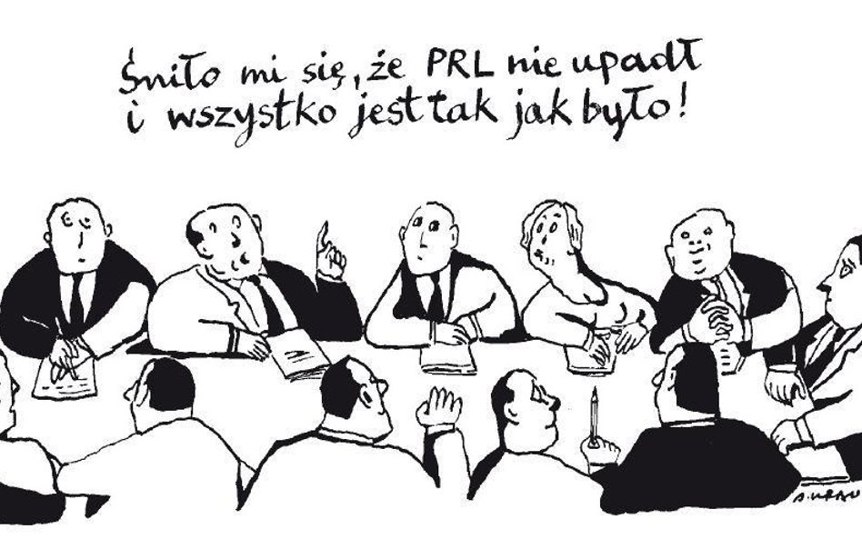 Komentarz rysunkowy. Śniło mi się, że PRL nie upadł