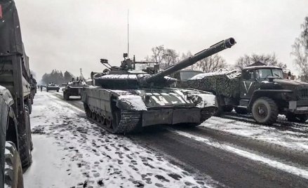 Kolumna wojsk rosyjskich