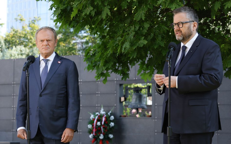 Donald Tusk i Jan Ołdakowski