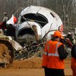 Wrak Tu-154M na miejscu katastrofy