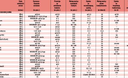 Najnowsze oferty kredytowe
