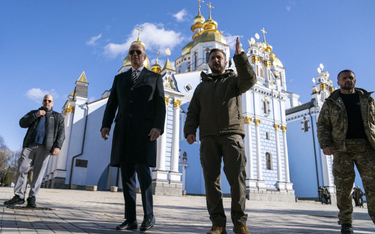 Biden i Zełenski w Kijowie