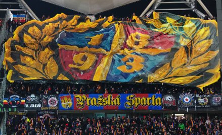 Kibice Sparty Praga na Stadionie Wojska Polskiego, Warszawa, 27 listopada