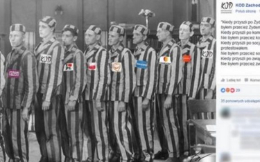 KOD przerabia zdjęcie ofiar Holocaustu