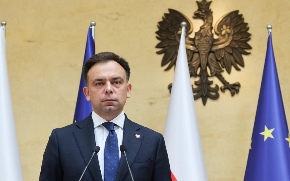 Minister finansów i gospodarki Andrzej Domański