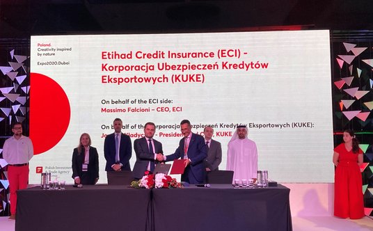 Zawarcie umowy przez Korporację Ubezpieczeń Kredytów Eksportowych (KUKE) i Etihad Credit Insurance n