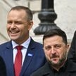 Prezydent RP Karol Nawrocki i prezydent Ukrainy Wołodymyr Zełenski podczas Szczytu Państw Bukareszta