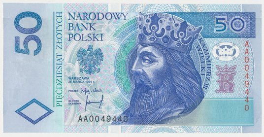 2 tys. zł osiągnął obiegowy banknot o nominale 50 zł