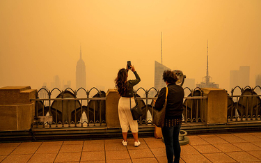 Tegoroczne pożary lasów w Kanadzie przyniosły ogromne ilości zanieczyszczeń powietrza nad Nowy Jork,