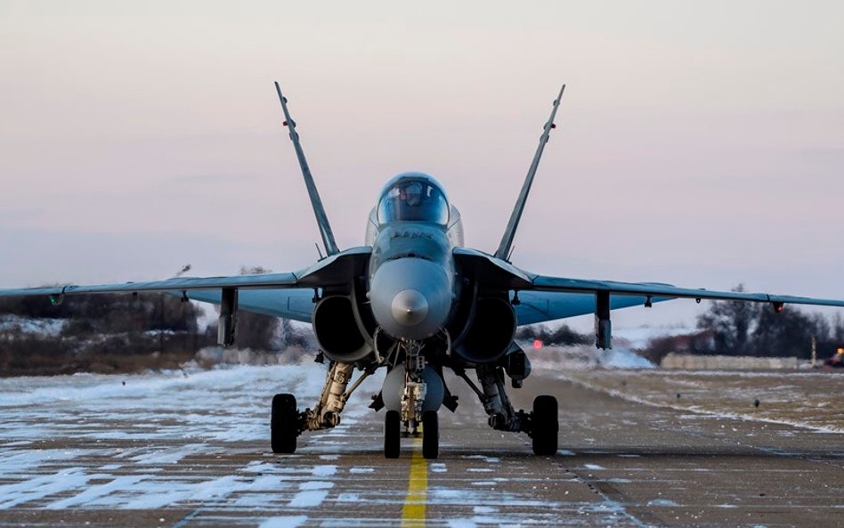 Jeden z dwóch pierwszych eksaustralijskich myśliwców F/A-18A/B Hornet.