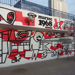 Mural przypominający o Marcu '68