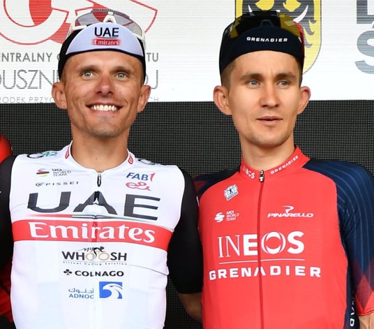 Prawie 34-letni Rafał Majka z grupy UAE-Team Emirates i o rok młodszy Michał Kwiatkowski z Ineos Gre