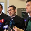 Pełnomocnicy podejrzanego: mec. Olgierd Pogorzelski (C), mec. Marcin Mazur (P) oraz mec. Michał Ploc