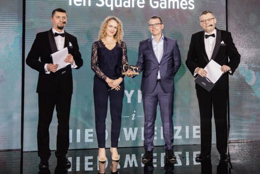 Ten Square Games to debiutant roku. Laur odebrał Marcin Sadlej, partner w CC Group. Wręczyła go Alek