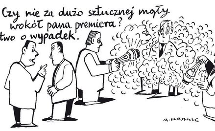 Komentarz rysunkowy. Łatwo o wypadek