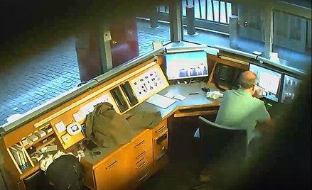 Mężczyzna nagrywał obraz z kamer monitoringu