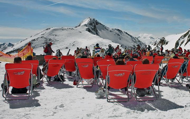 Panorama Alp z punktu widokowego Schaufelespitze na wysokości 3333 m n.p.m.
