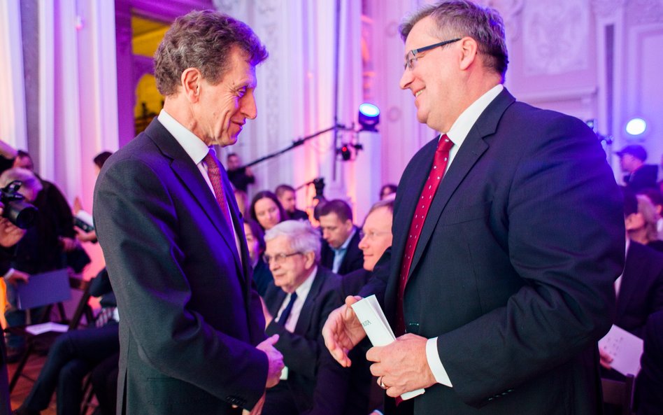 Pierre Buhler Ambasador Francji oraz Bronisław Komorowski były Prezydent RP