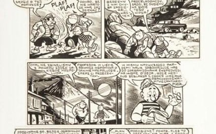 Janusz Christa, Kajtek i Koko - Na tropach Pitekantropa, plansza komiksowa nr 25, 1964-65 r.