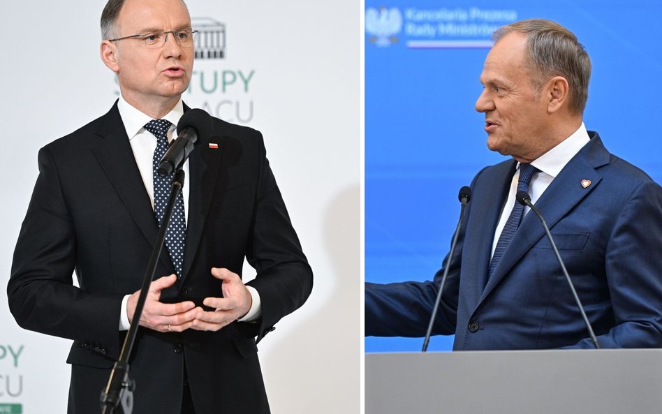 Andrzej Duda i Donald Tusk