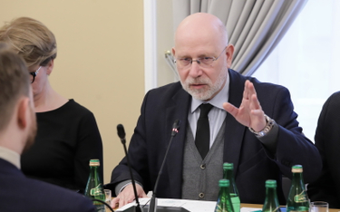 Szef KRRiT Maciej Świrski podczas posiedzenia sejmowej Komisji Kultury i Środków Przekazu w Sejmie w